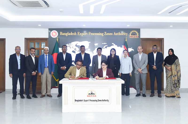 中国企业将向孟加拉国国BEPZA投资1634万美元
